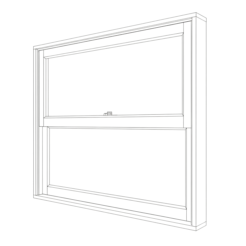 Aluminium Double Hung Windows