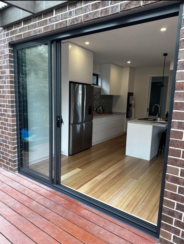 Black Sliding Door