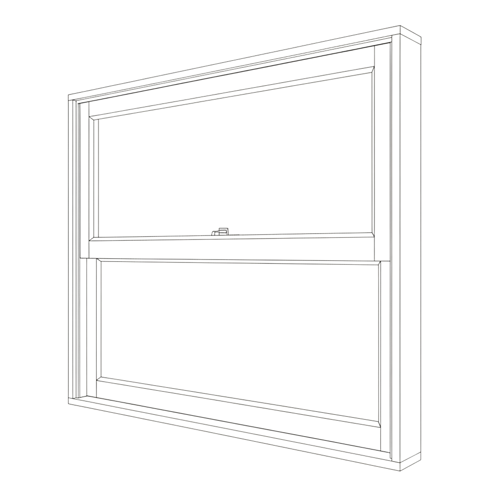 Aluminium Double Hung Windows